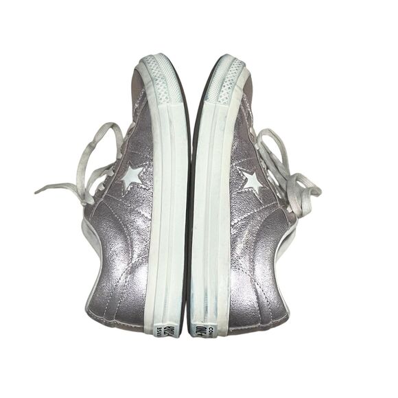 Converse One‎ Star Sneaker Metallic Rose Pink Leather - Picture 8 of 10